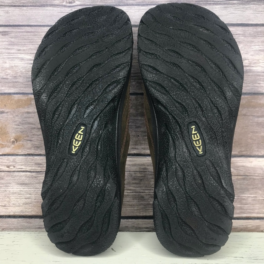 Keen Mary Jane Brown Leather Nubuck Shoes Sandals - Picture 7 of 8